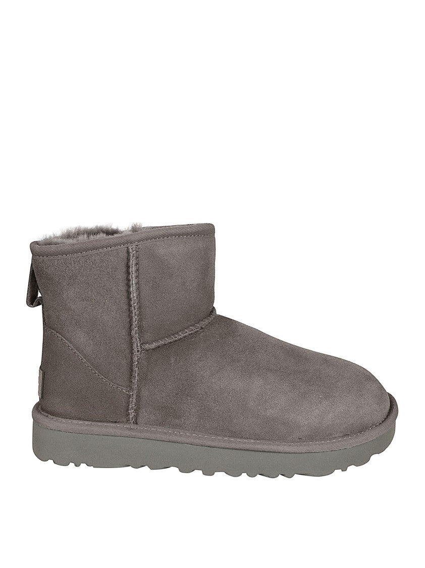 Ugg Ankle-High Grey Sheepskin Boots