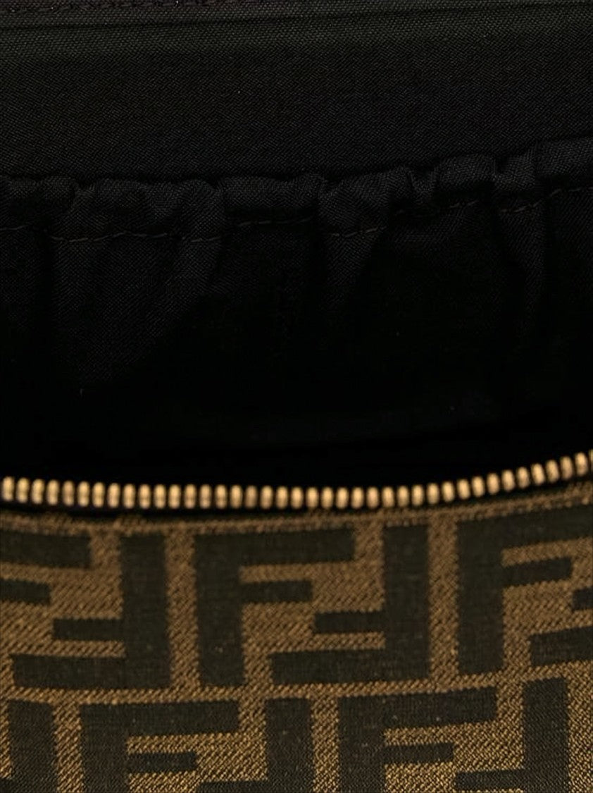 Fendi Compact Jacquard Monogram Shoulder Bag