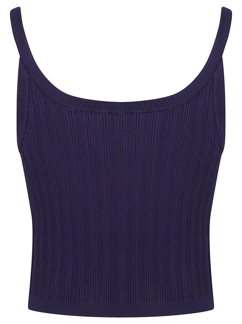 Versace Silk Medusa Strap Tank Top