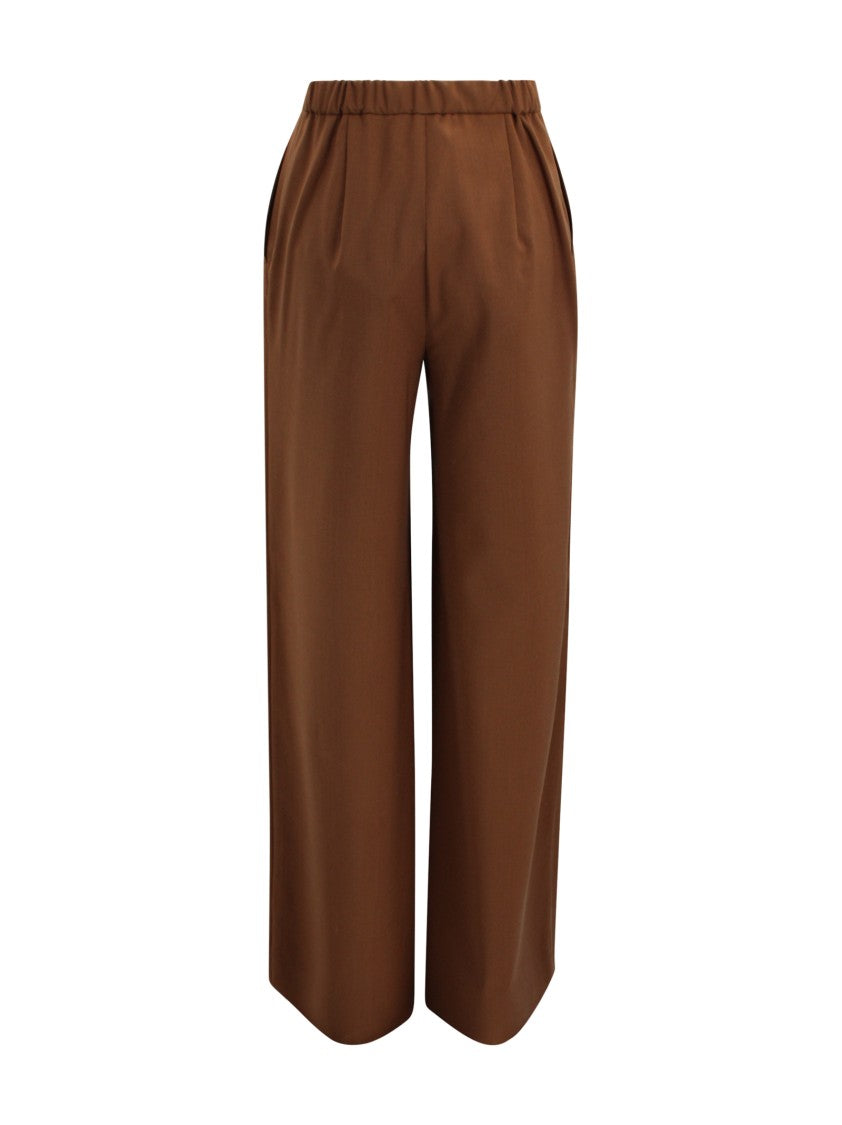 Max Mara Wide-Leg Cropped Pants With High Waist
