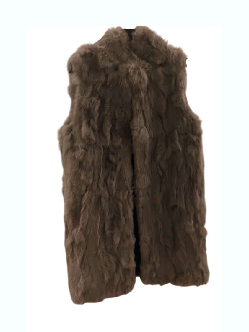 Mehran Plush Fur Sleeveless Vest