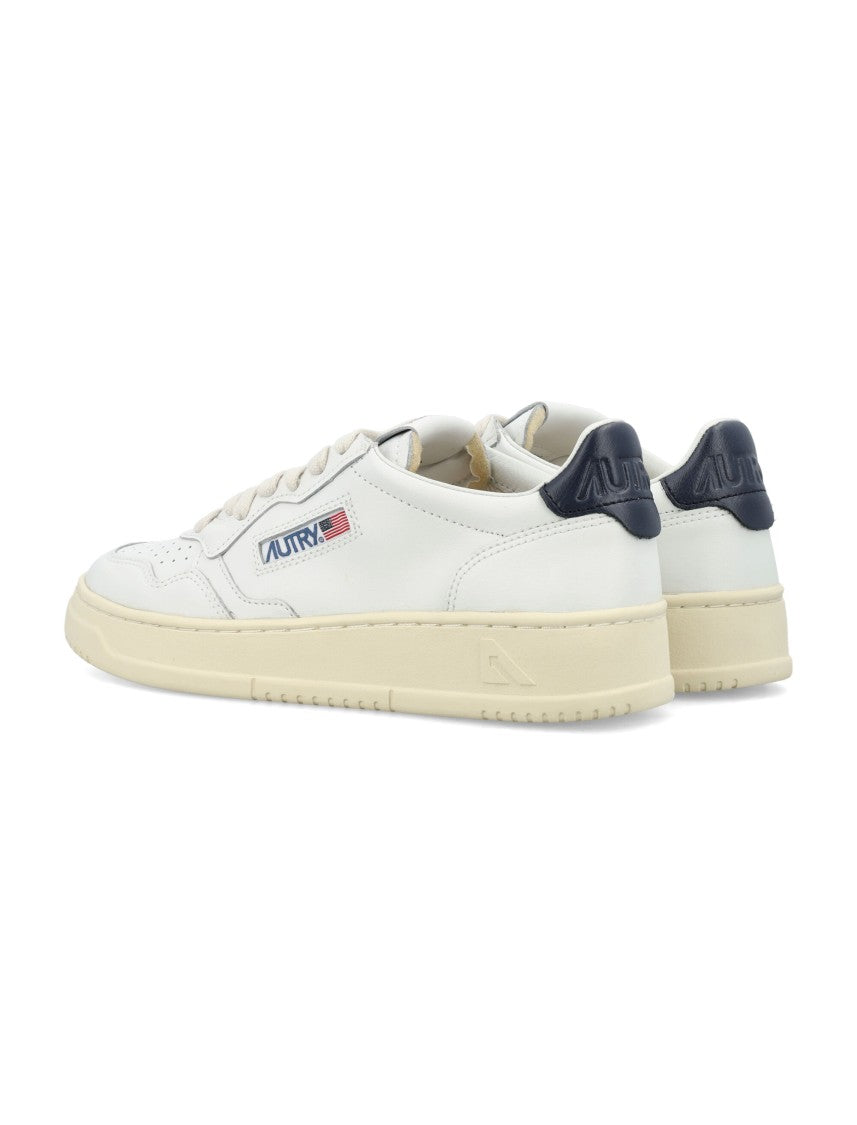 Autry Medalist Leather Low Sneakers White Space