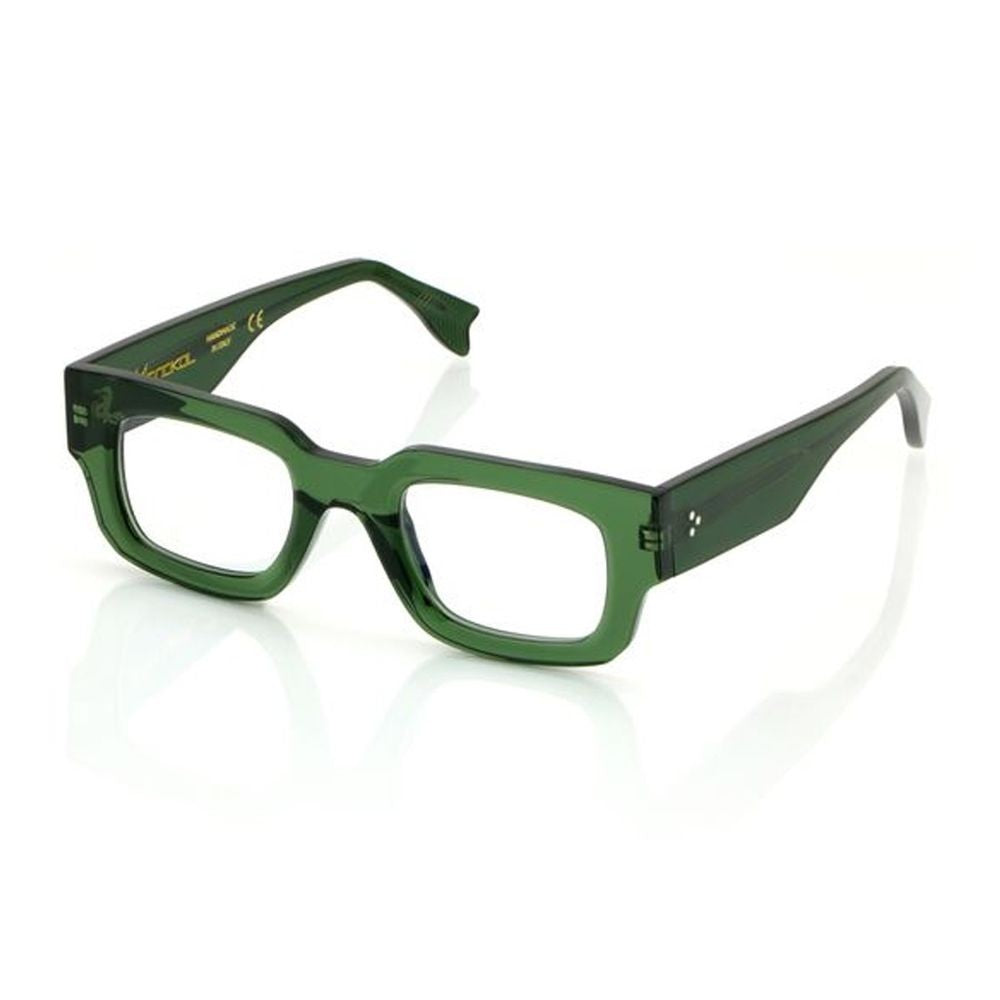 Monokol Concept Eyewear Mk263 Geometric Transparent Green Acetate Eyewear