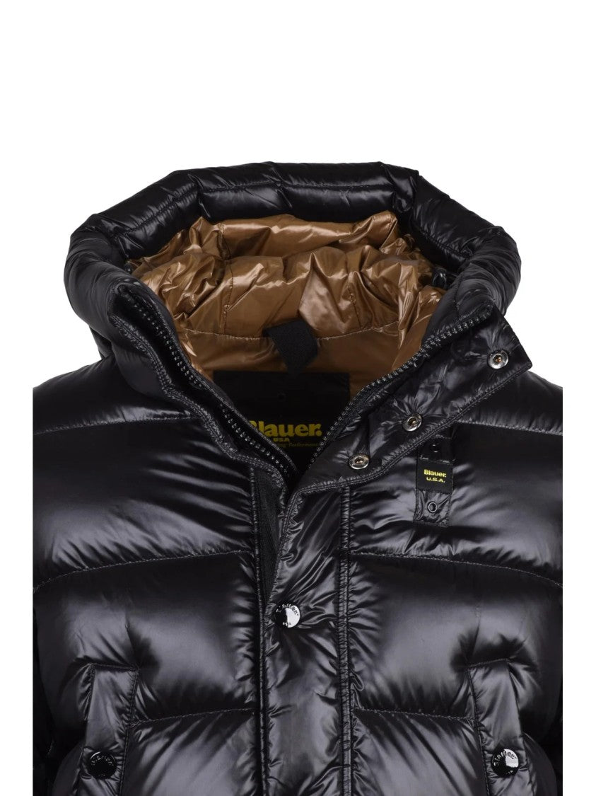 Blauer Black Polyamide Down Jacket