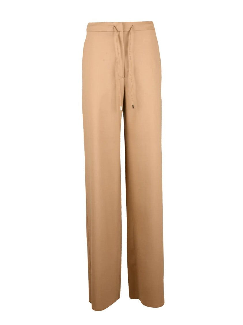 Max Mara Wide-Leg Trousers With High Elasticated Waist And Smooth Finish
