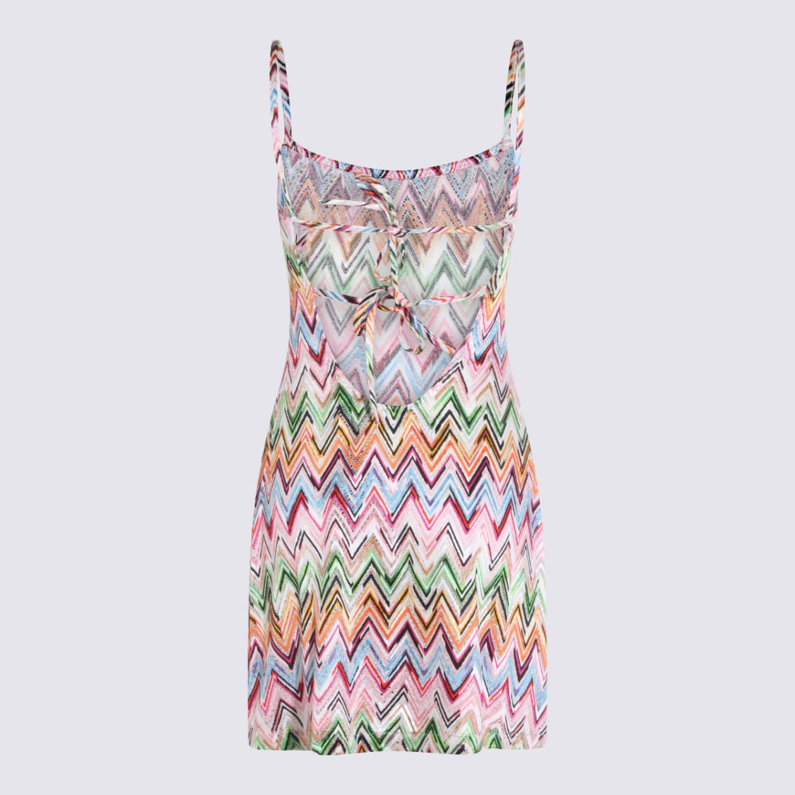 Missoni Playful Zigzag Pattern Fitted Mini Dress