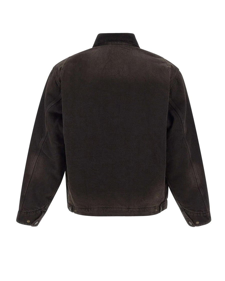 Carhartt Wip Faded Black Organic Cotton Detroit Jacket