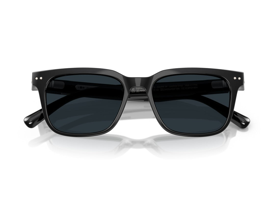 Nuance Audio Black 0Aw5001 Glossy Square Sunglasses