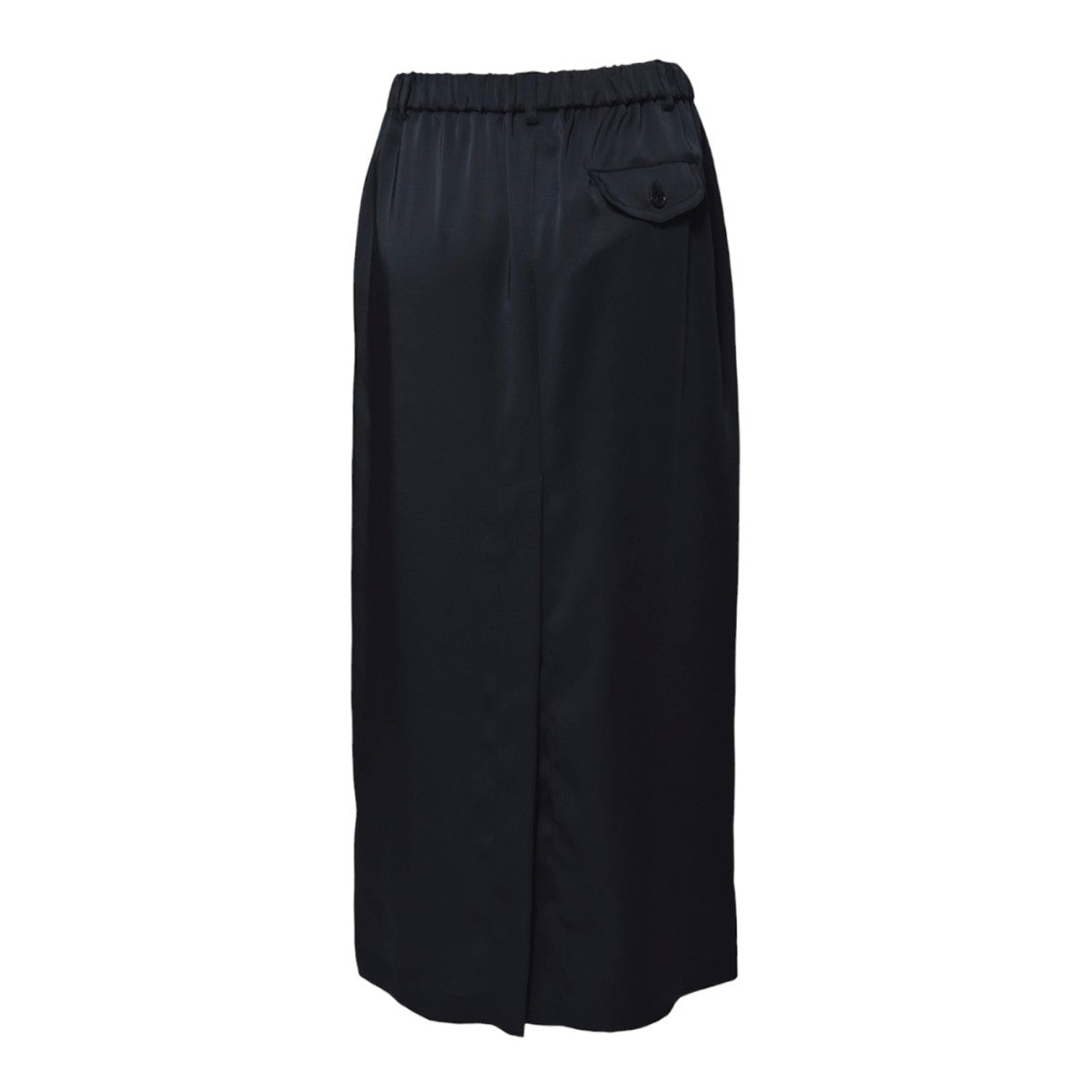 Aspesi Blue Satin Midi Skirt