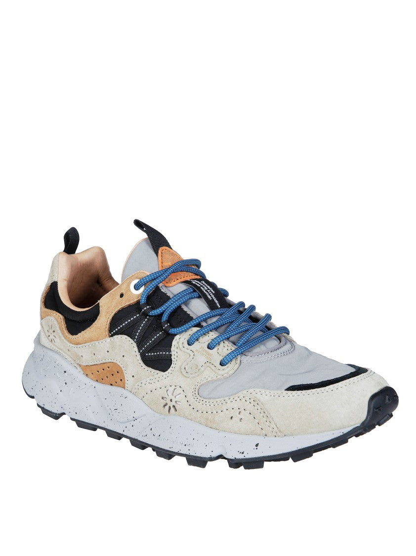 Flower Mountain Yamano 3 Suede-Blend Layered Speckled Midsole Sneakers