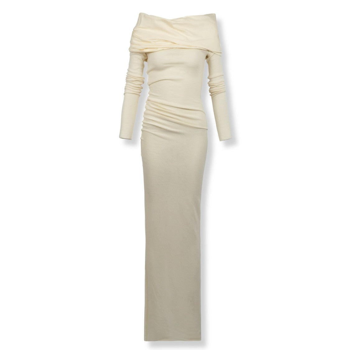 Entire Studios Cavalier Style Midi Dress In Parchment Tone