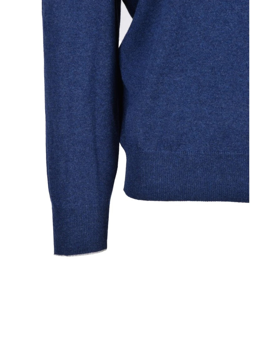 Brunello Cucinelli Cashmere Knit Pullover With Classic Crewneck Design
