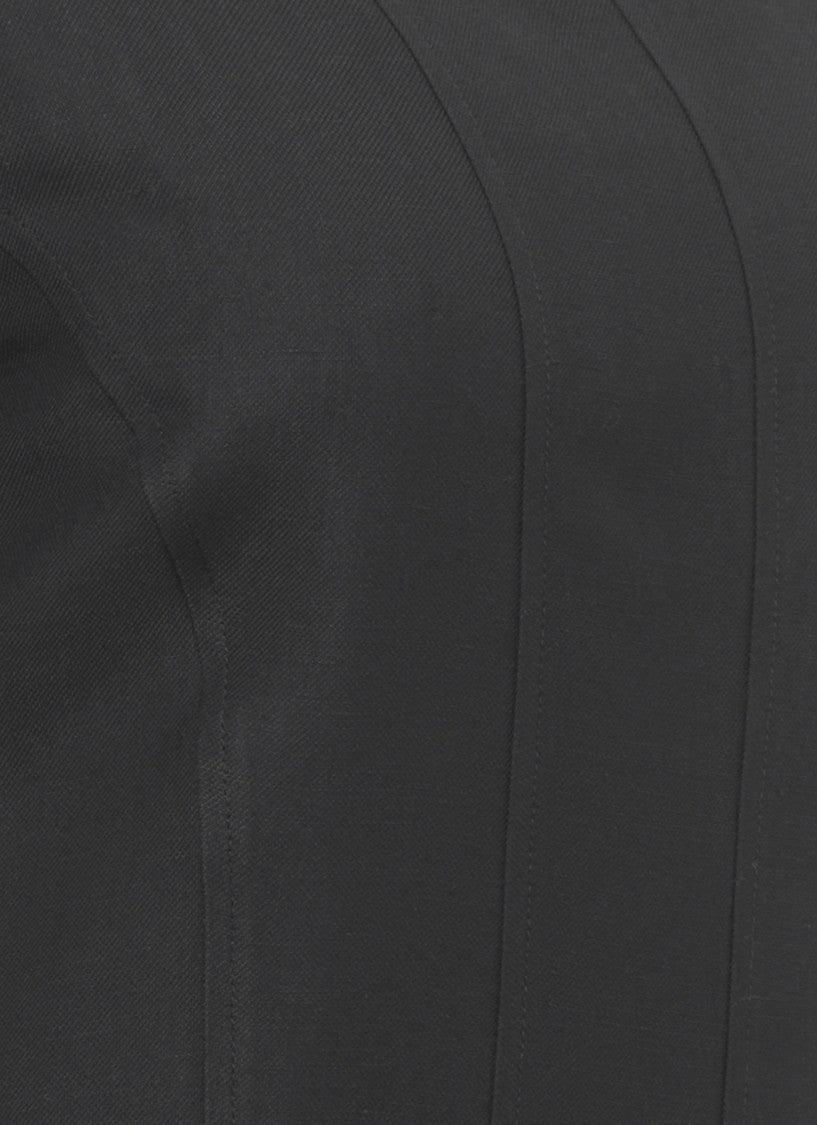 Antonelli Firenze Flowing Maxi Dress With Subtle Vertical Seam Detailing