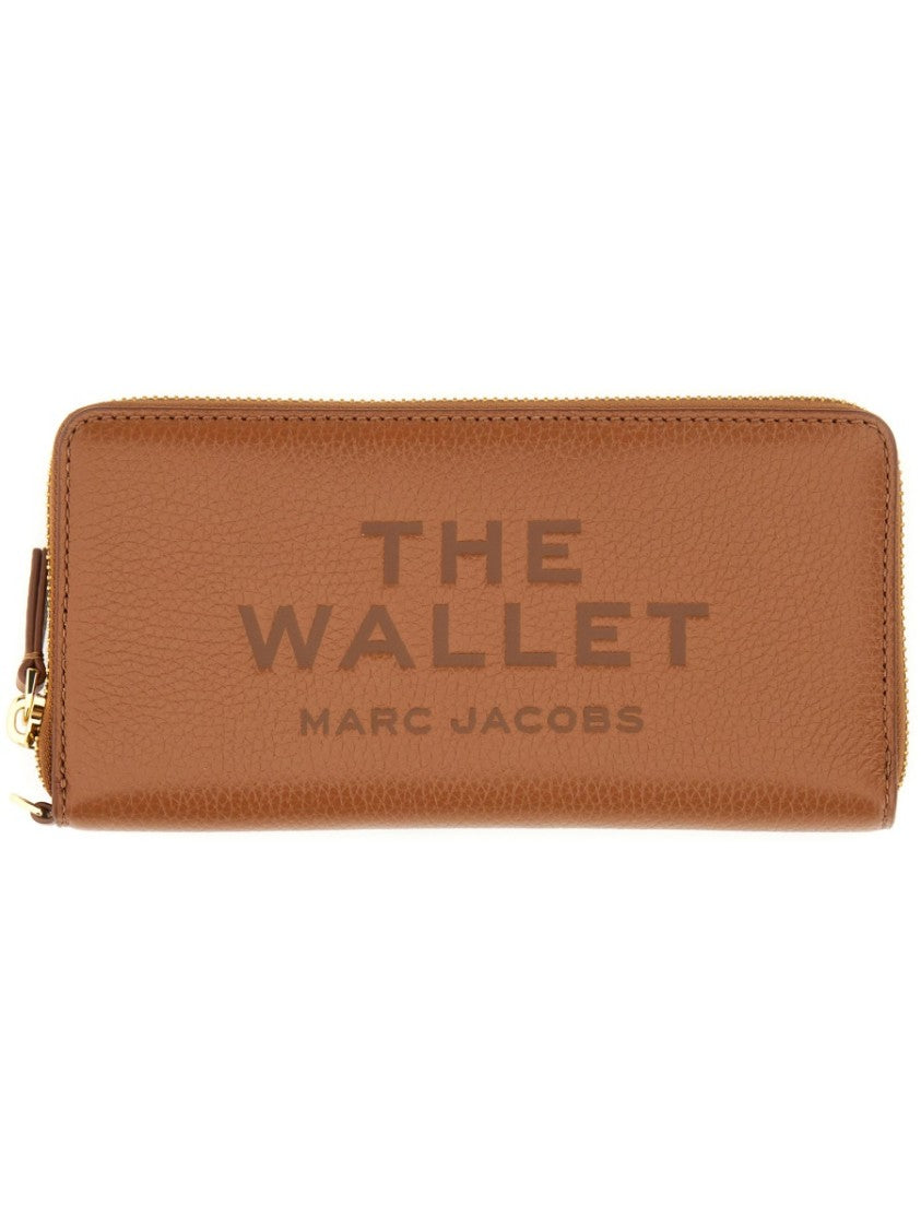 Marc Jacobs Continental Textured Zip-Around Leather Wallet