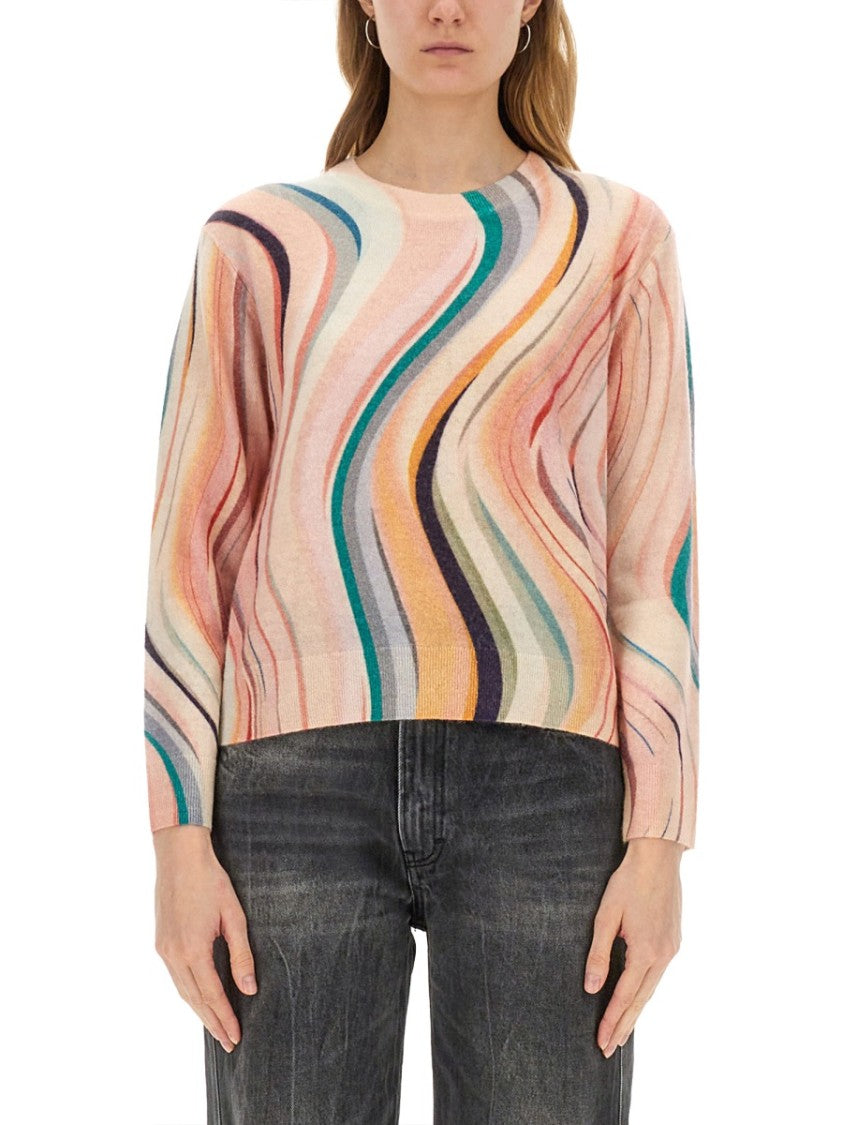 Ps Paul Smith Striped Knit Top