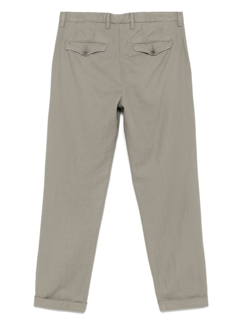 Myths Tapered Trousers In Sophisticated Tortora Hue