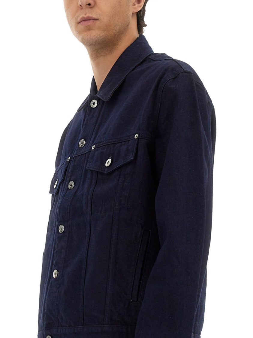 J. W. Anderson Cropped Denim Jacket With Contrasting Cuffs