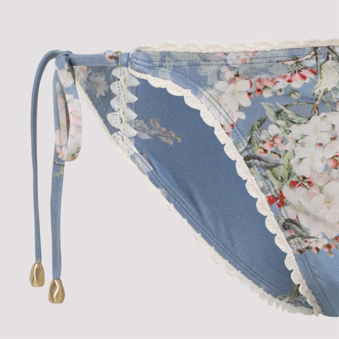 Zimmermann Cascadian Keyhole Tri Blue Lycra Bikini