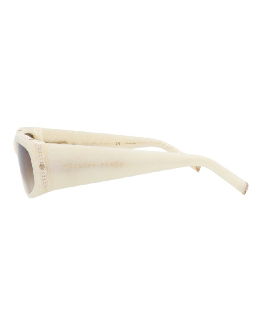 Philipp Plein Round-Frame Acetate Sunglasses With Crystal Accents