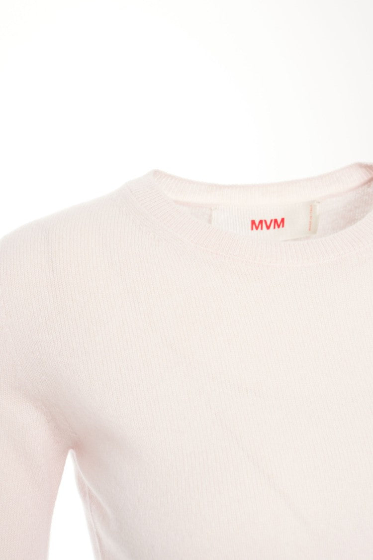 Mvm Fine-Knit Sweater With Round Neckline
