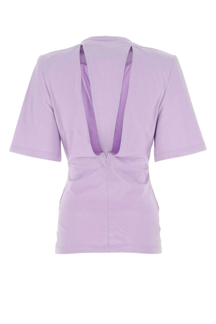 The Attico Lilac Cotton Top