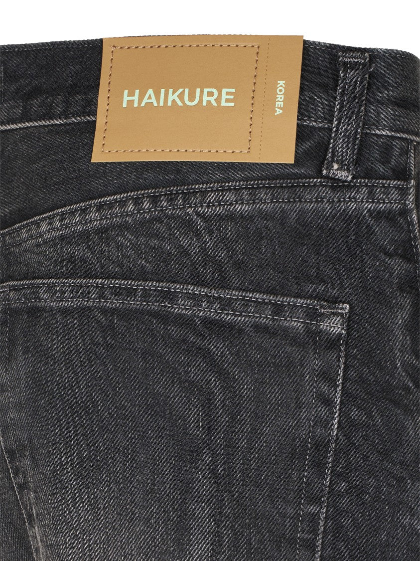 Haikure Wide-Leg Denim Trousers With Classic Five-Pocket Design