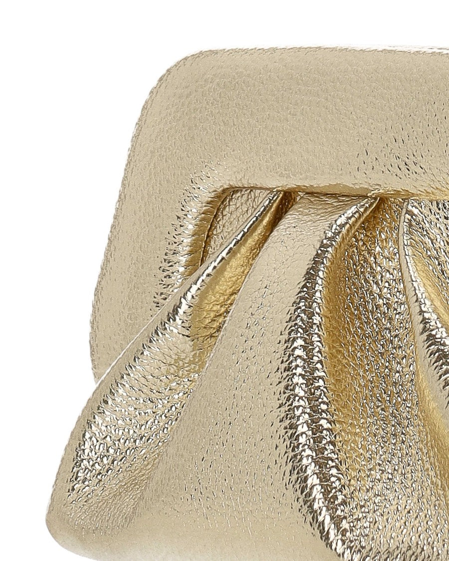 Themoirè Bios Small Bottolato Gold Laminate Bag
