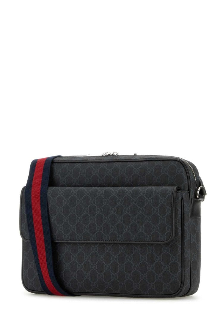 Gucci Rectangular Canvas Crossbody Bag