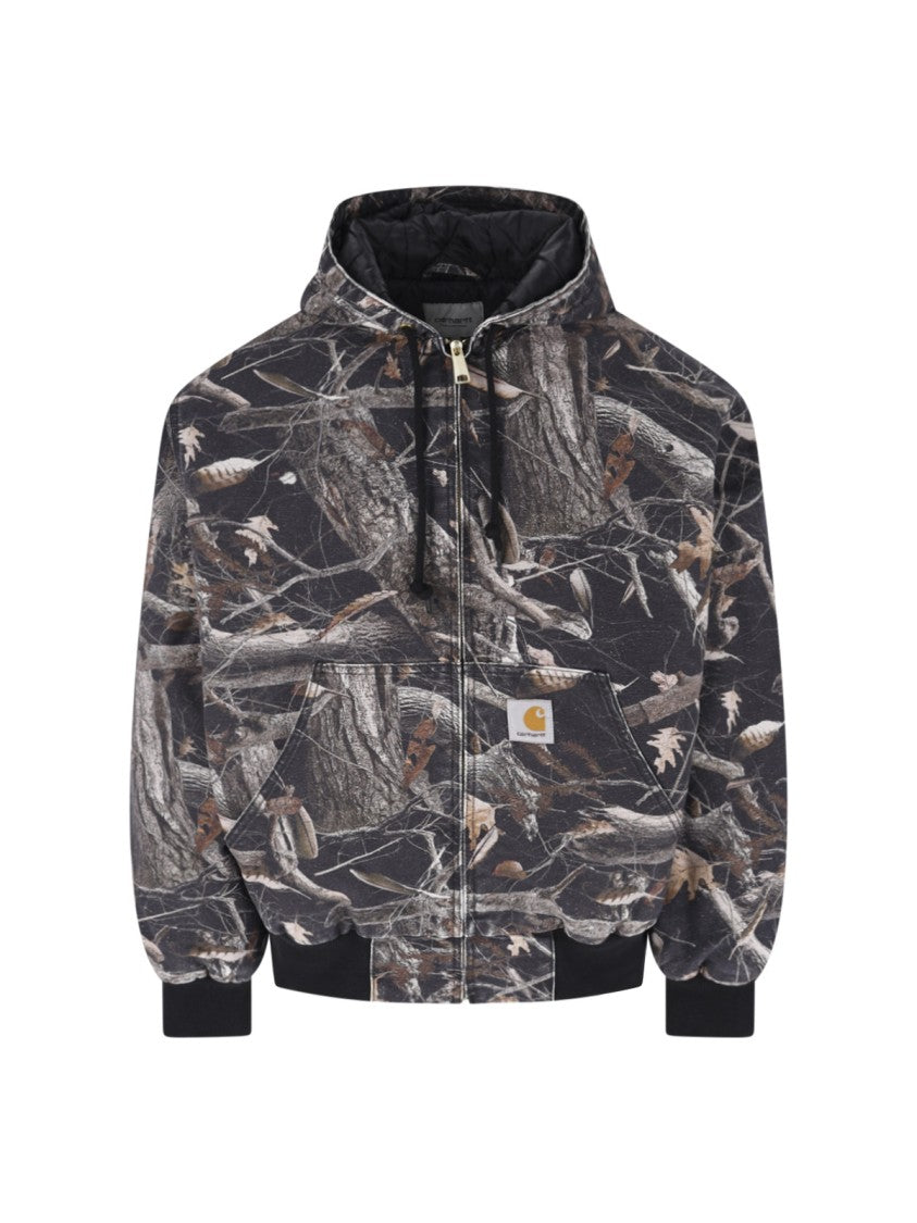 Carhartt Wip Multicolour Og Active Feather Camo Velvet-Collar Cotton Jacket
