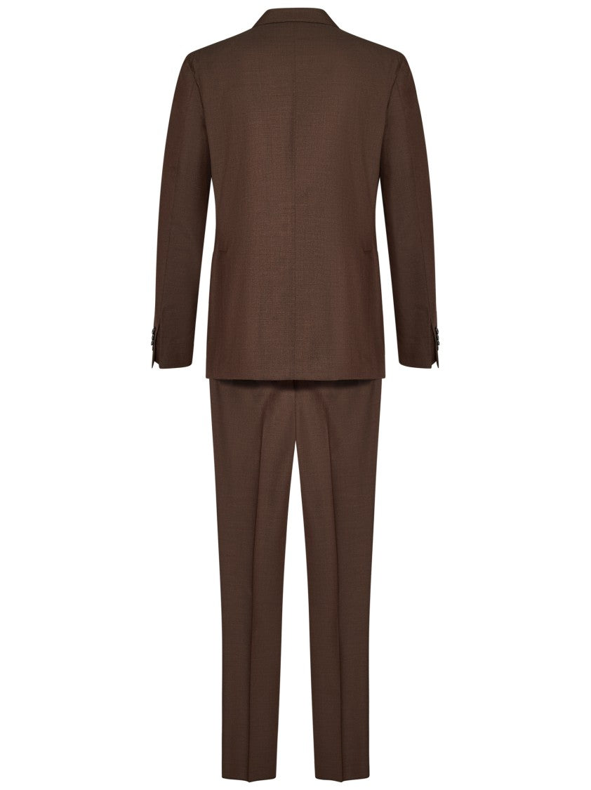 Boglioli Double-Breasted Brown K-Jacket Suit With Tailored Elegance
