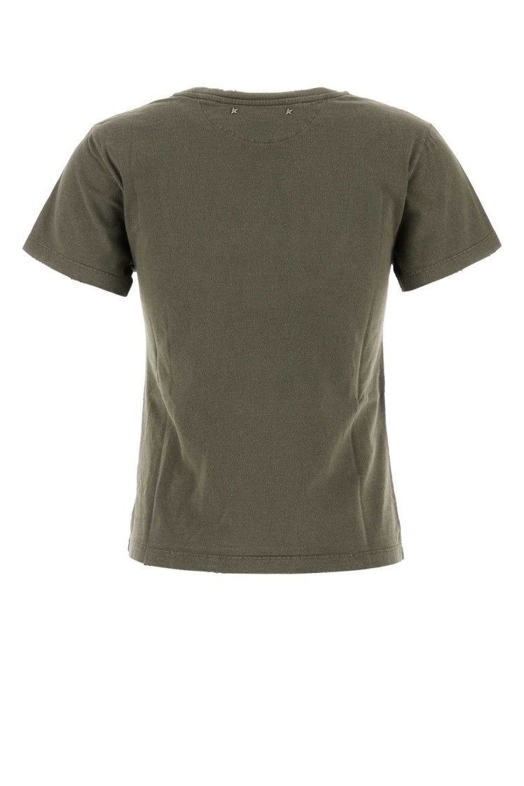 Golden Goose Army Green Cotton Doris T-Shirt