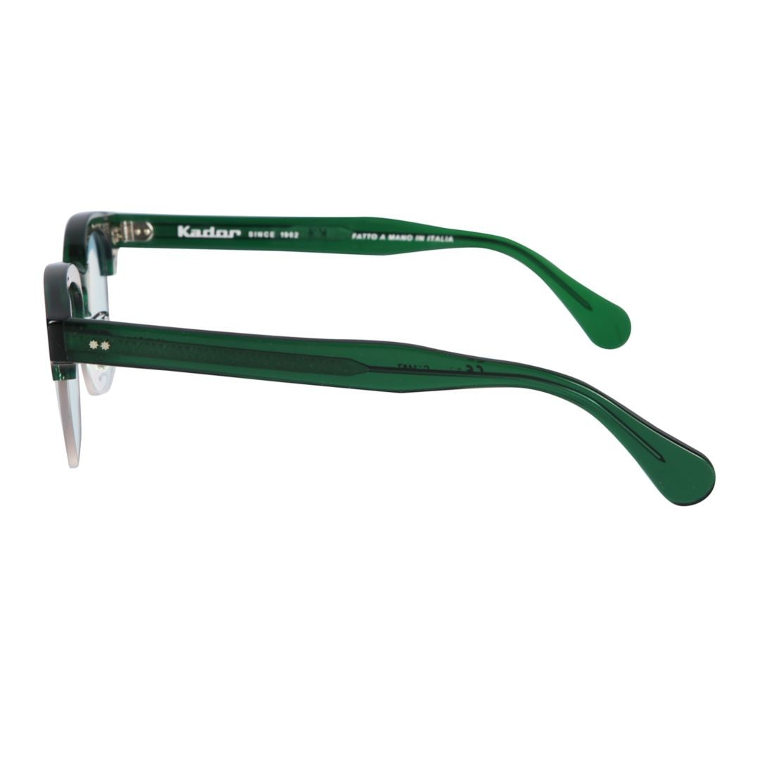 Kador Woody Cm Translucent Dark Green Clubmaster Sunglasses