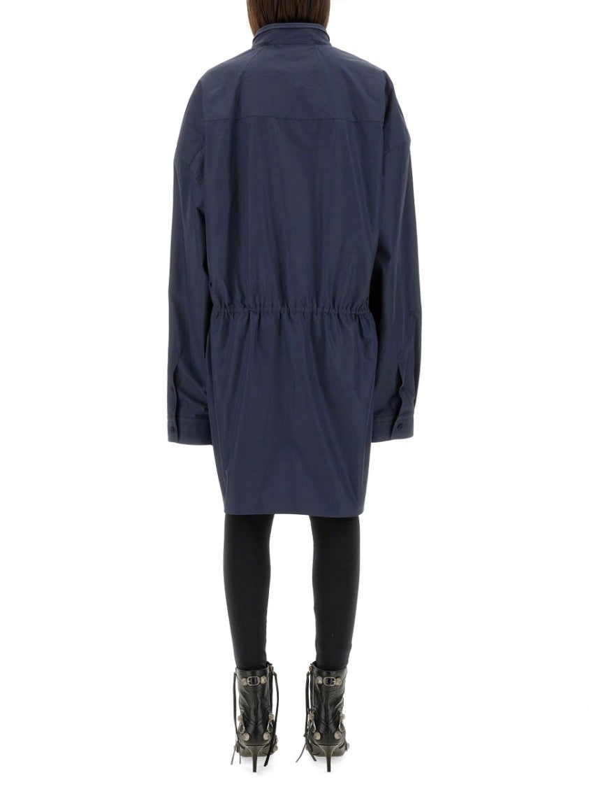 Balenciaga Shirt-Style Mini Dress With Classic Collar