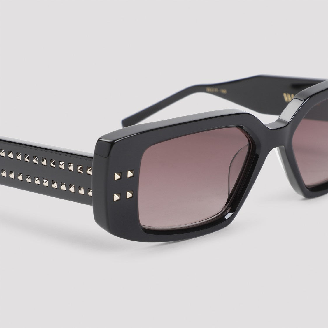 Valentino Black Acetate Sunglasses