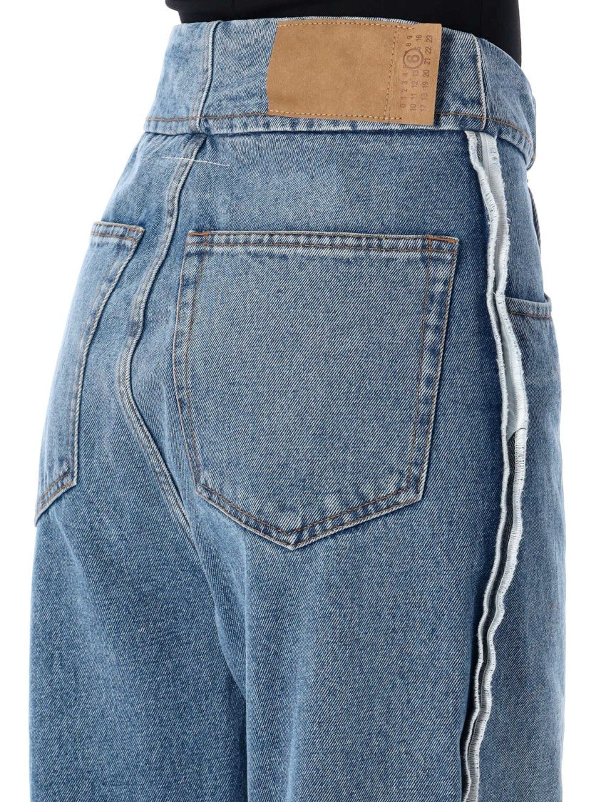 Mm6 By Maison Margiela Rhianna Denim Reverse Denim Band