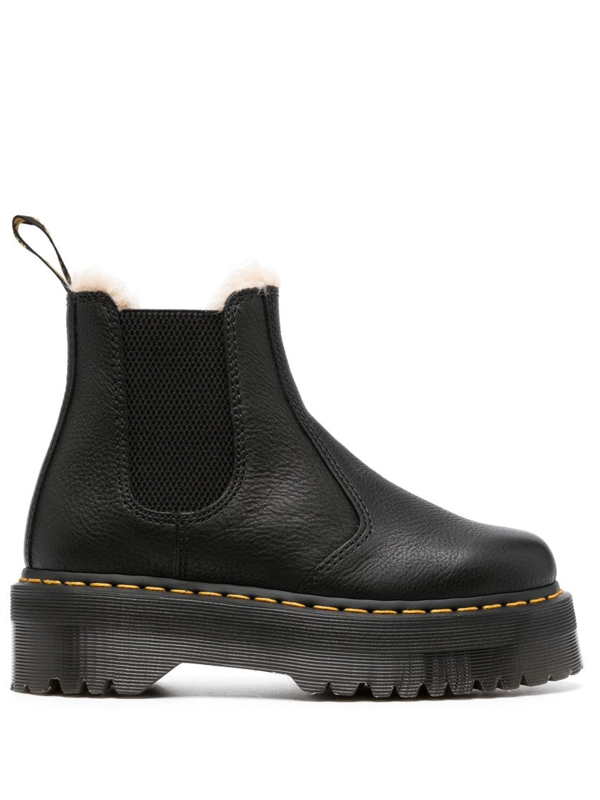 Dr. Martens Black 2976 Quad Fl Pisa Leather Ankle Boots