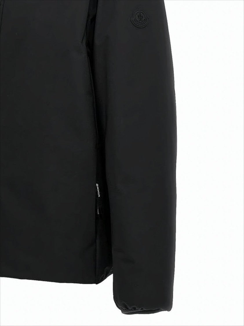 Moncler Matte Finish Cropped Padded Jacket With Hood