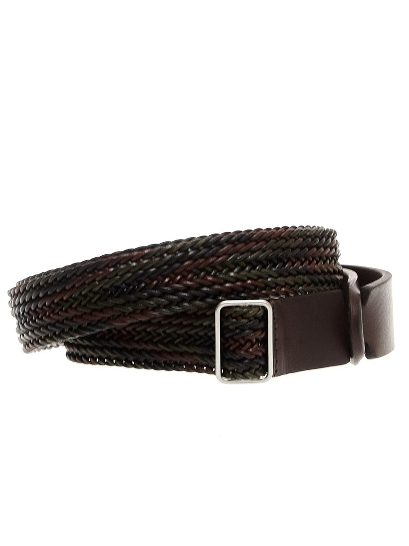 Orciani Camouflage Interwoven Nobuckle Belt