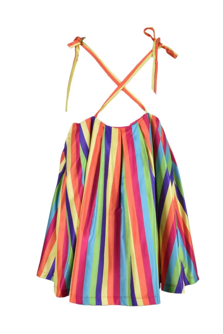 Feminista Multicolor Tulle Polyester Mini Dress