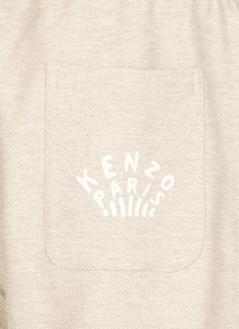 Kenzo Grey Cotton Pants