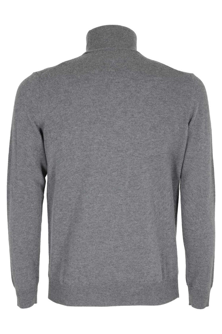 Kangra Grey Geelong Wool Turtleneck Sweater