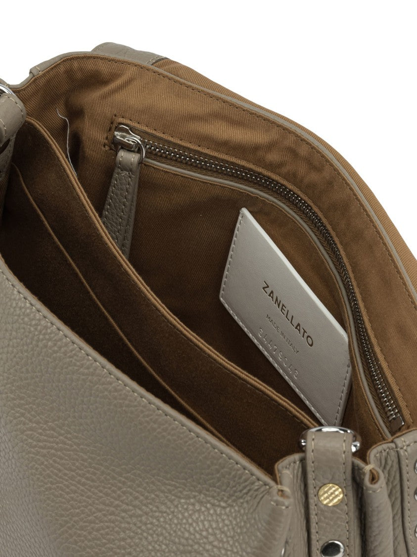 Zanellato Grained Leather Shoulder Bag