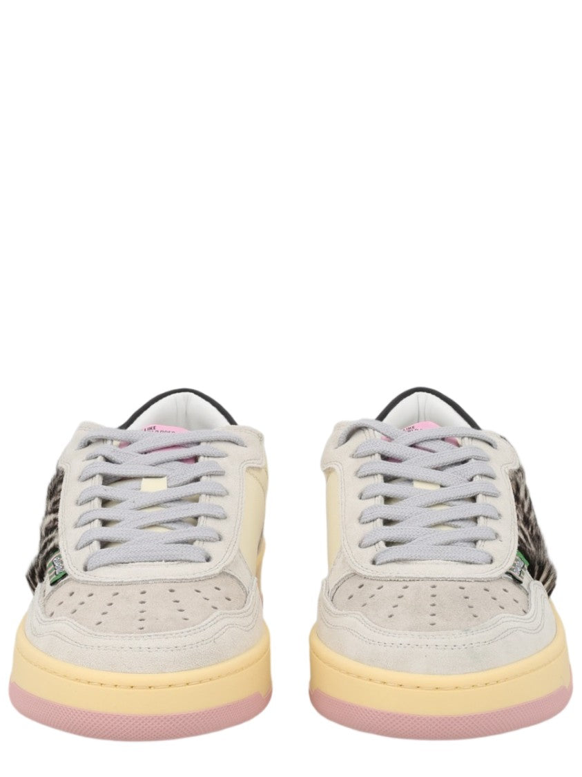 Evenu Multicolour Low-Top Pastel Animal Print Sneakers