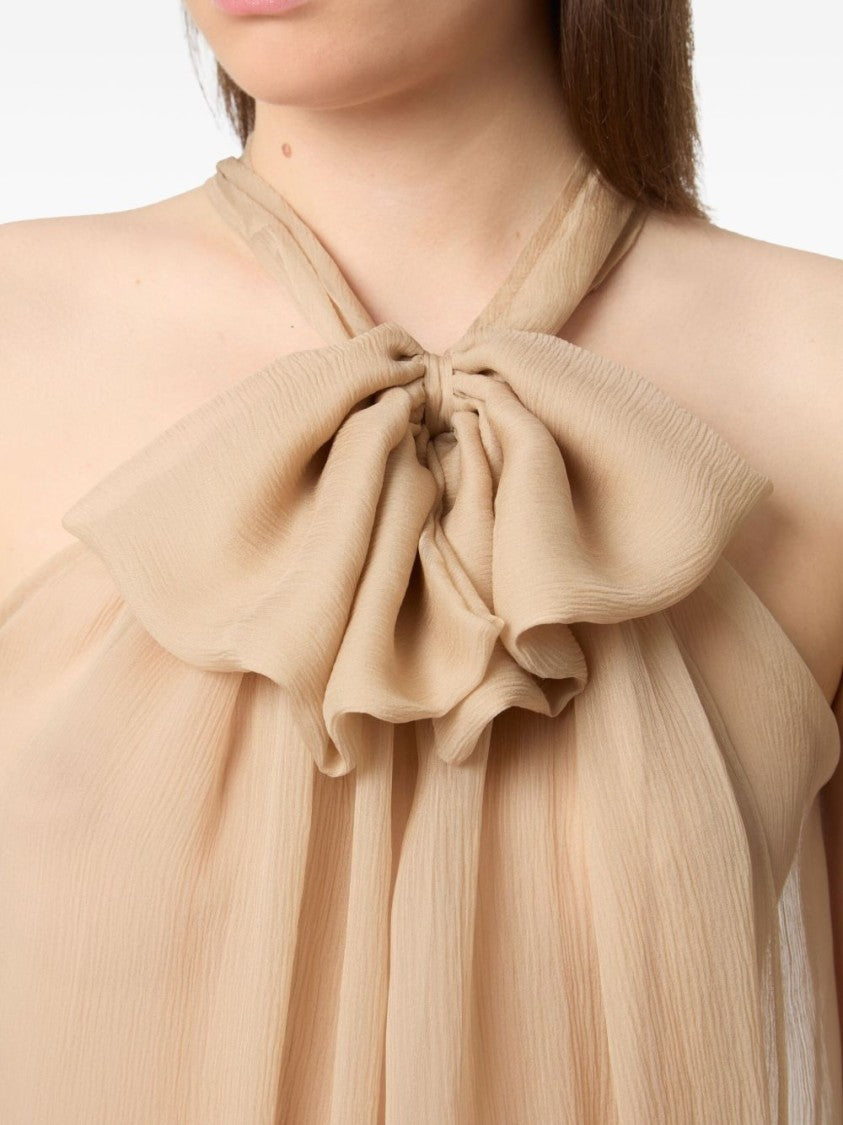 Nina Ricci Sand Beige Sleeveless Top