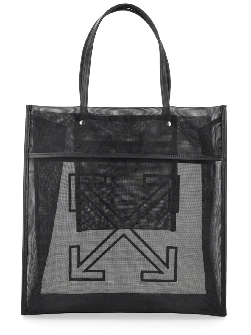 Off-White Black Market Mesh Arrow Tote Bag