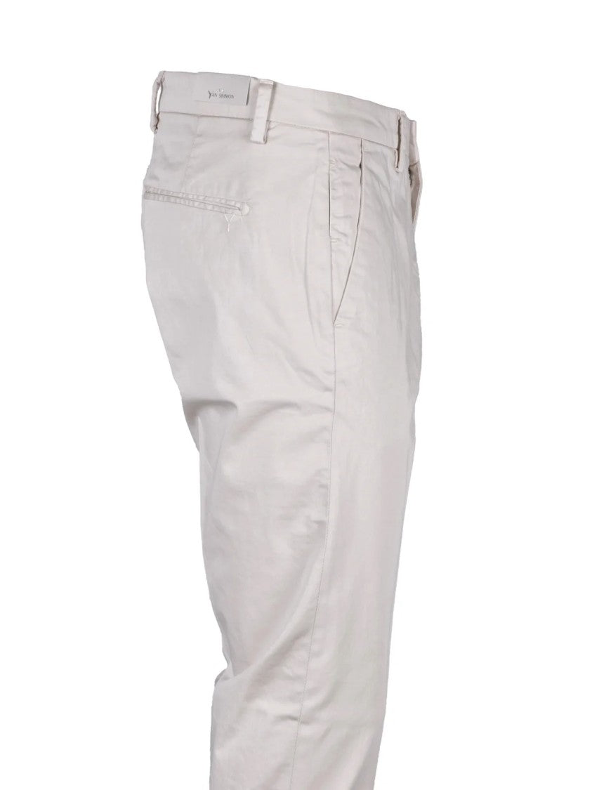 Yan Simmon Yan Simmon Cotton Stretch Trousers - Beige