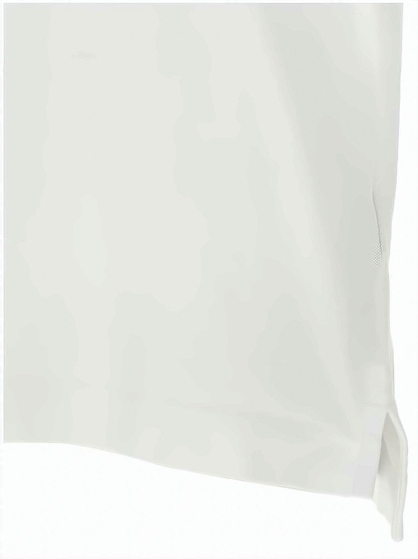 Canada Goose White Short-Sleeve Polo Shirt With Traditional Collar