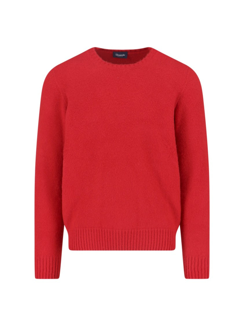 Drumohr Cashmere Sweater, Red, Crew Neck, Long Sleeves