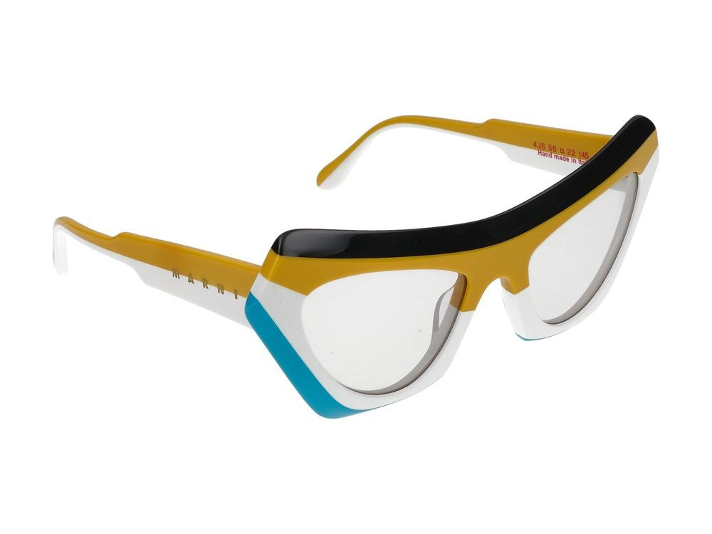 Marni Sunglasses Devil's Pool Stripes Turquoise Multicolor 56/22/145