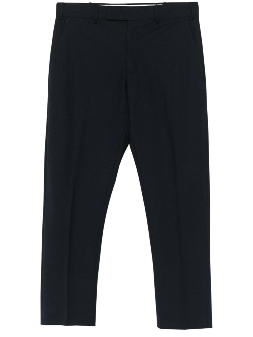 Pt Torino Tailored Blue Trousers With Subtle Crease